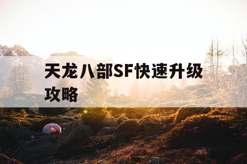 天龙八部SF快速升级攻略