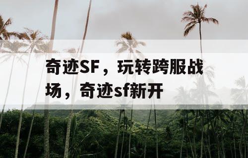 奇迹SF，玩转跨服战场，奇迹sf新开