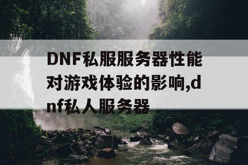 DNF私服服务器性能对游戏体验的影响,dnf私人服务器