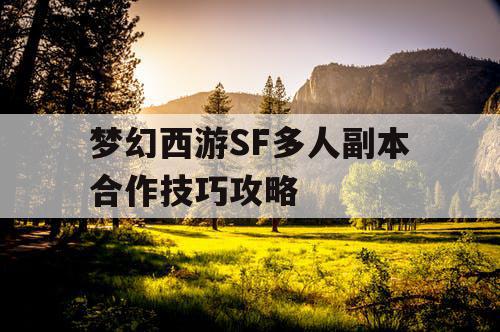 梦幻西游SF多人副本合作技巧攻略