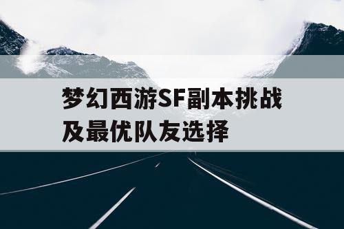 梦幻西游SF副本挑战及最优队友选择