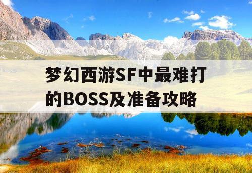 梦幻西游SF中最难打的BOSS及准备攻略