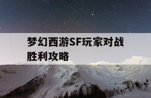 梦幻西游SF玩家对战胜利攻略