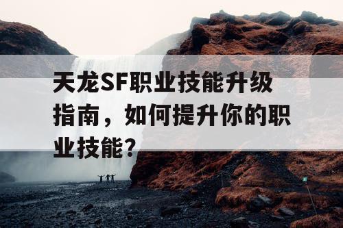 天龙SF职业技能升级指南，如何提升你的职业技能？