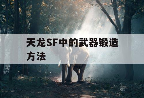 天龙SF中的武器锻造方法