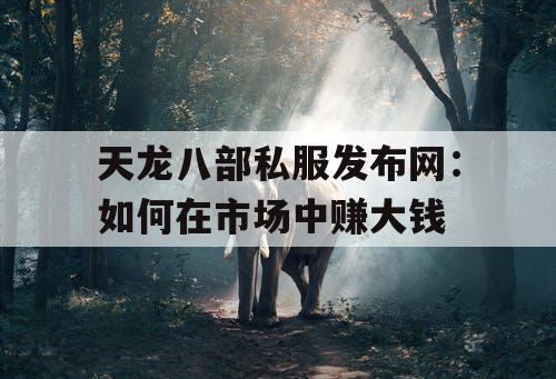 天龙八部私服发布网：如何在市场中赚大钱