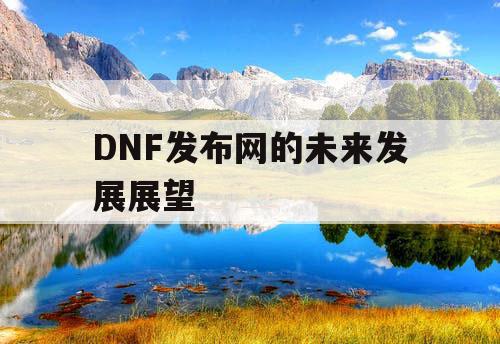 DNF发布网的未来发展展望