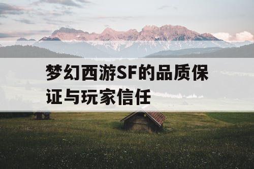 梦幻西游SF的品质保证与玩家信任