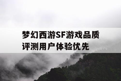 梦幻西游SF游戏品质评测用户体验优先