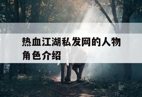 热血江湖私发网的人物角色介绍 热血江湖私发网的人物角色介绍