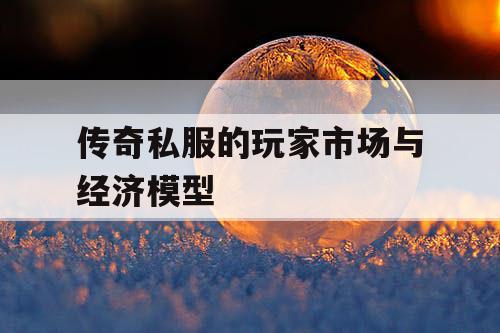 传奇私服的玩家市场与经济模型