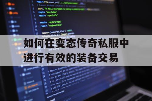 如何在变态传奇私服中进行有效的装备交易