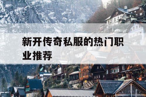 新开传奇私服的热门职业推荐