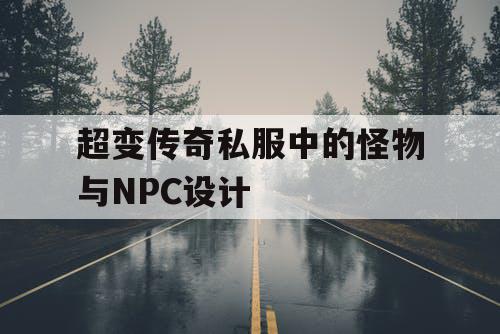 超变传奇私服中的怪物与NPC设计