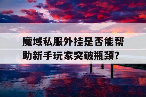 魔域私服外挂是否能帮助新手玩家突破瓶颈？