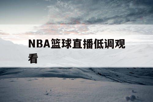 NBA篮球直播低调观看