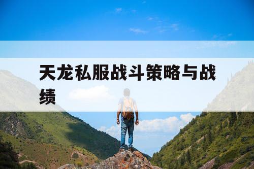 天龙私服战斗策略与战绩