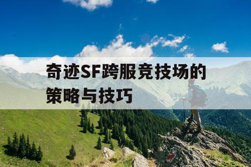奇迹SF跨服竞技场的策略与技巧