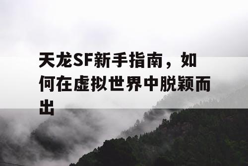 天龙SF新手指南，如何在虚拟世界中脱颖而出