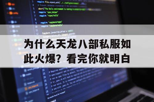 为什么天龙八部私服如此火爆？看完你就明白