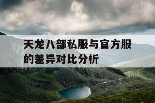 天龙八部私服与官方服的差异对比分析