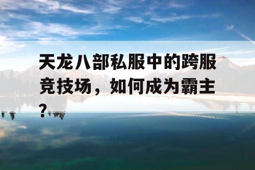 天龙八部私服中的跨服竞技场，如何成为霸主？