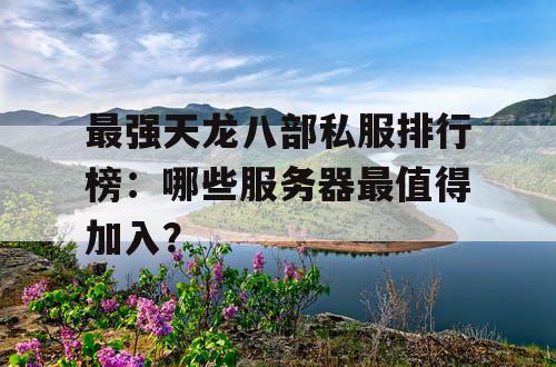 最强天龙八部私服排行榜：哪些服务器最值得加入？
