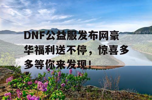 DNF公益服发布网豪华福利送不停，惊喜多多等你来发现！
