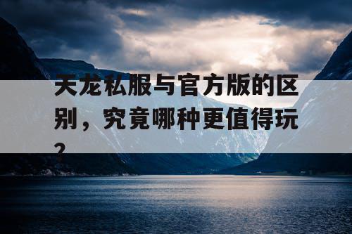天龙私服与官方版的区别，究竟哪种更值得玩？