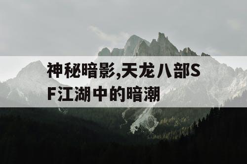 神秘暗影,天龙八部SF江湖中的暗潮