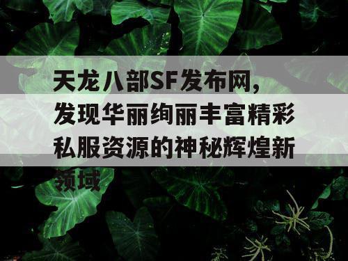 天龙八部SF发布网,发现华丽绚丽丰富精彩私服资源的神秘辉煌新领域