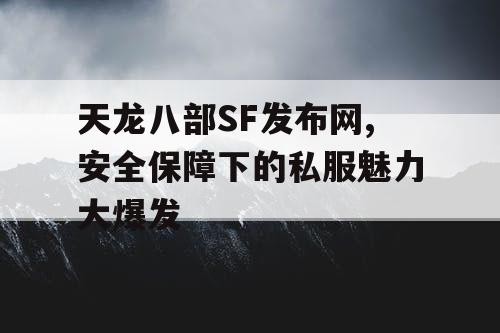 天龙八部SF发布网,安全保障下的私服魅力大爆发