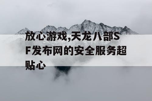 放心游戏,天龙八部SF发布网的安全服务超贴心