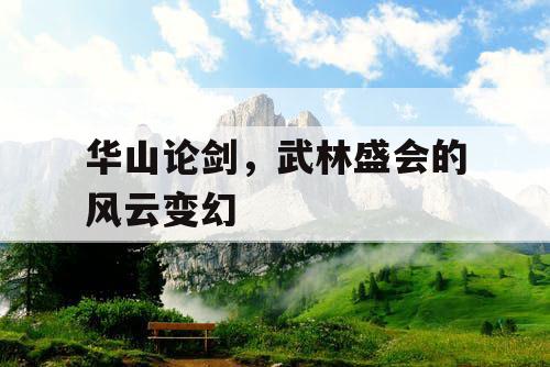 华山论剑，武林盛会的风云变幻