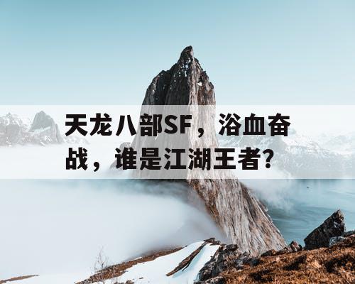 天龙八部SF，浴血奋战，谁是江湖王者？
