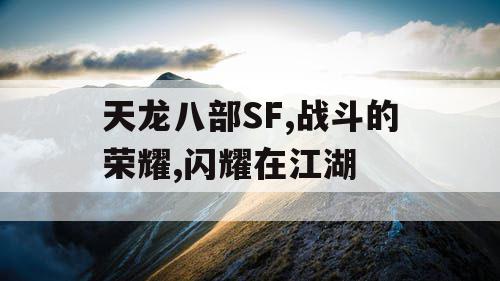 天龙八部SF,战斗的荣耀,闪耀在江湖