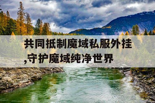 共同抵制魔域私服外挂,守护魔域纯净世界