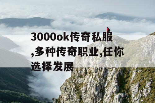 3000ok传奇私服,多种传奇职业,任你选择发展