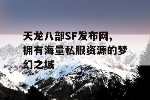 天龙八部SF发布网,拥有海量私服资源的梦幻之域