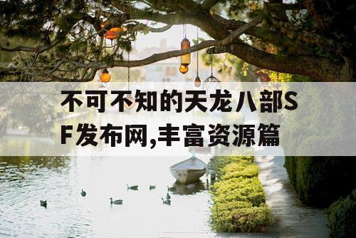 不可不知的天龙八部SF发布网,丰富资源篇