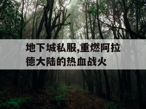 地下城私服,重燃阿拉德大陆的热血战火