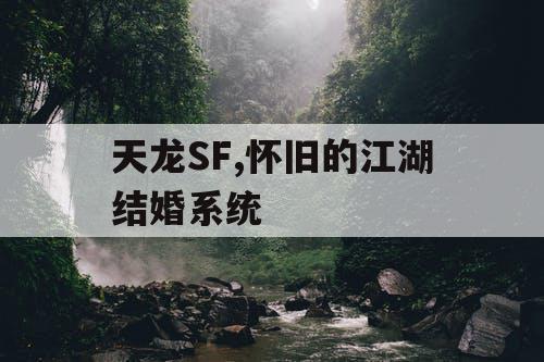 天龙SF,怀旧的江湖结婚系统