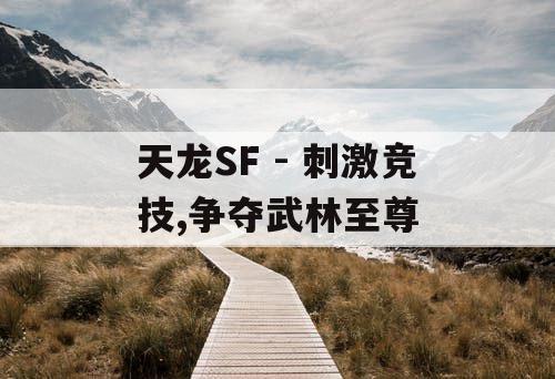 天龙SF - 刺激竞技,争夺武林至尊
