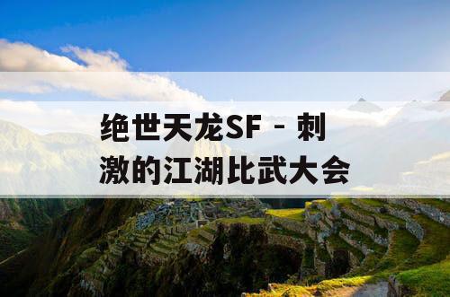 绝世天龙SF - 刺激的江湖比武大会