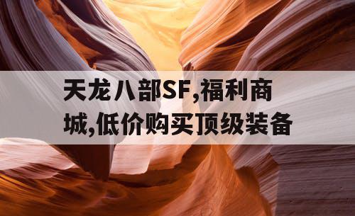 天龙八部SF,福利商城,低价购买顶级装备