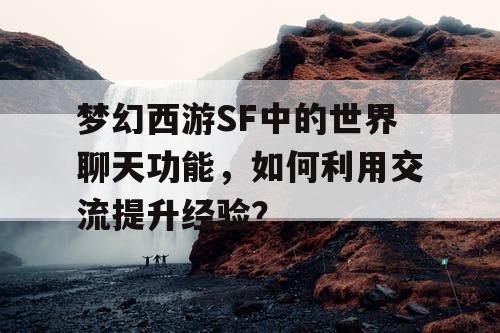 梦幻西游SF中的世界聊天功能，如何利用交流提升经验？