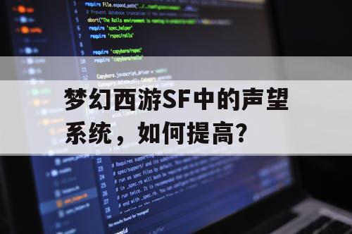 梦幻西游SF中的声望系统，如何提高？