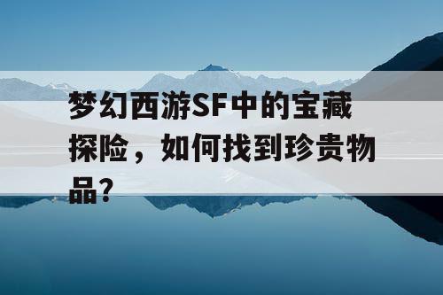 梦幻西游SF中的宝藏探险，如何找到珍贵物品？