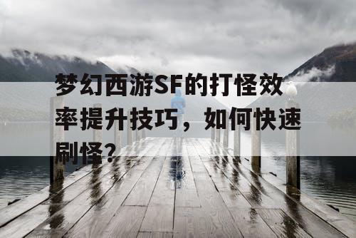 梦幻西游SF的打怪效率提升技巧,如何快速刷怪? 梦幻西游SF的打怪效率提升技巧,如何快速刷怪?