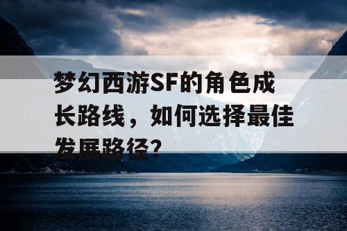梦幻西游SF的角色成长路线，如何选择最佳发展路径？